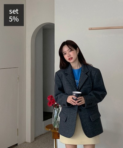 누빔 웜 자켓 + 클로이 뉴욕 티셔츠 여성의류쇼핑몰 달트