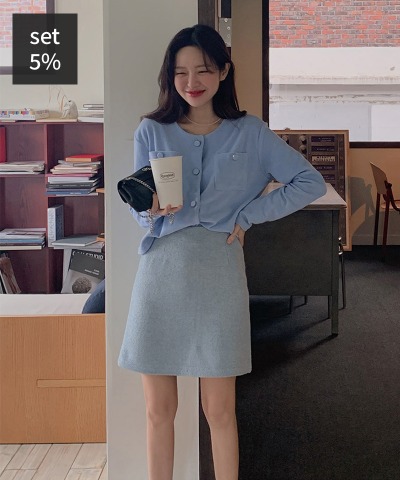 [MADE]캔디 테리 가디건 + 블레스 미니스커트 여성의류쇼핑몰 달트